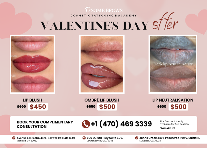Valentines Day Offers at Osoembrows